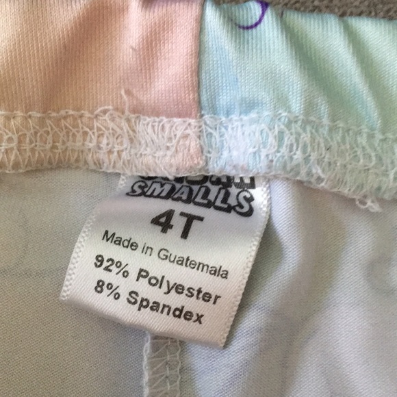 Urban Smalls Rainbow Pastel unicorn Pants 4T - Picture 3 of 3